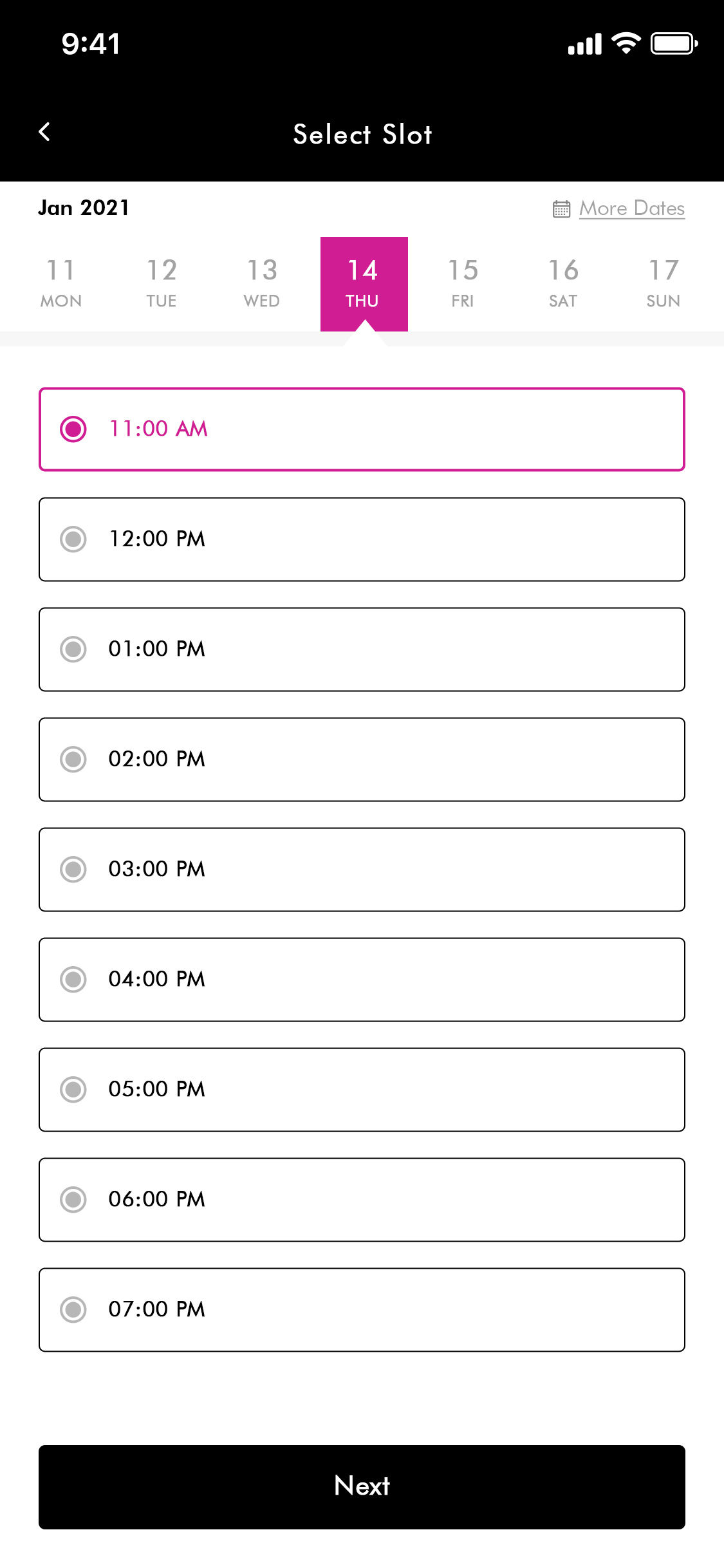 AirSlot App UI/UX Design app screens, screenshot 6 of 8