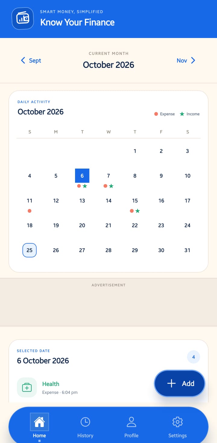 KnowYourFinance Web And App app screens, screenshot 9 of 9
