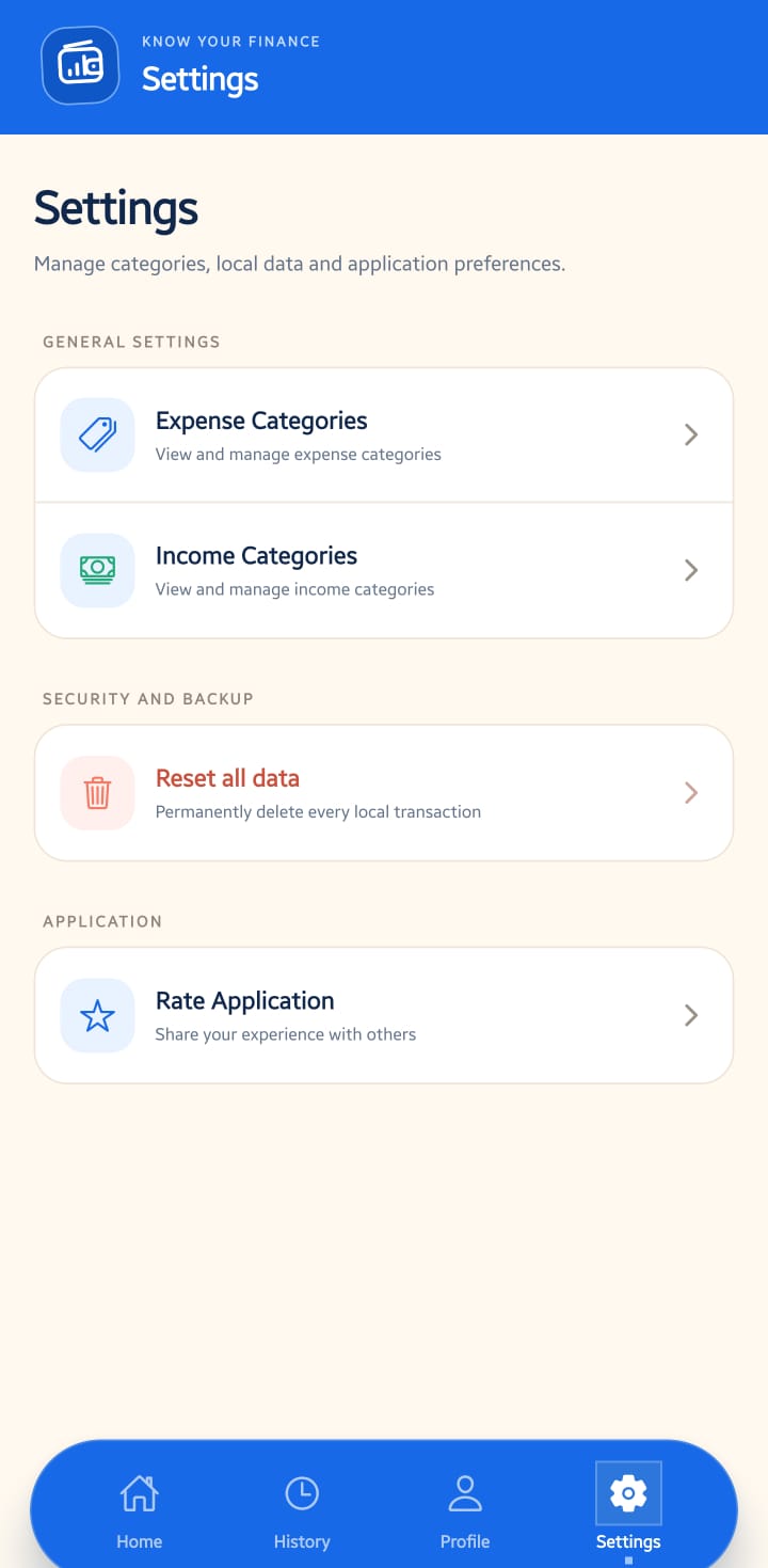 KnowYourFinance Web And App app screens, screenshot 5 of 9